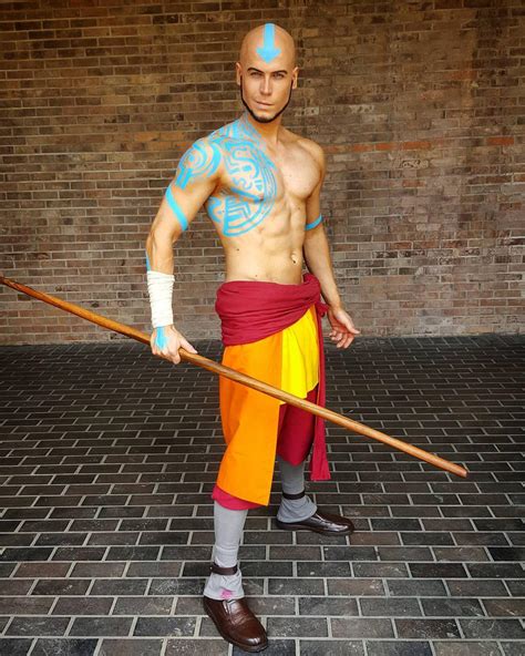 avatar cosplay aang|aang fandom cosplay.